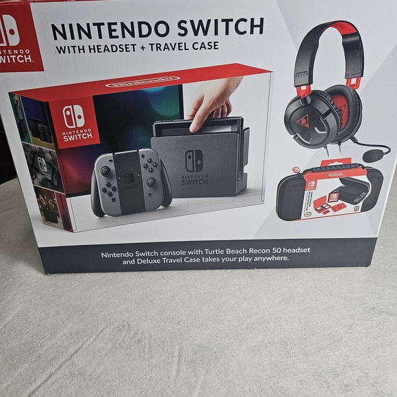 Nintendo Other - Nintendo Switch with Headset and Travel Case BOX ONLY
